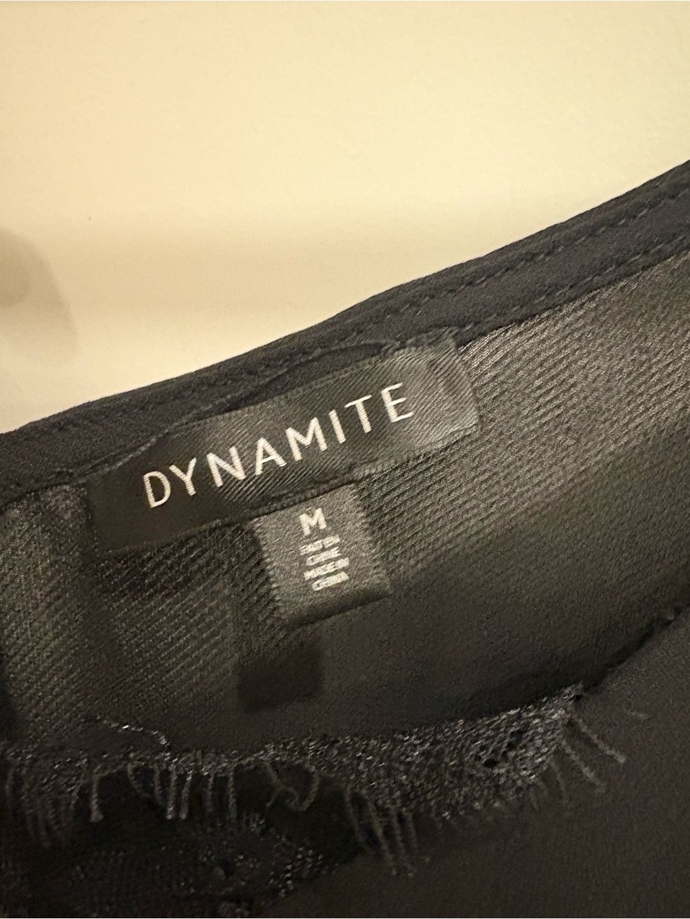 DYNAMITE BLACK LACE DETAIL CAMISOLE - Picture 5 of 7